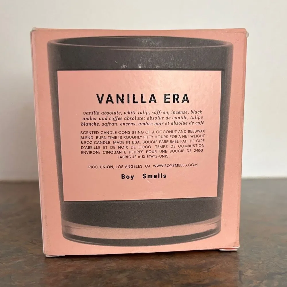 ✨NIB✨ New in Box Boy Smells “Vanilla Era” Candle 8.5oz